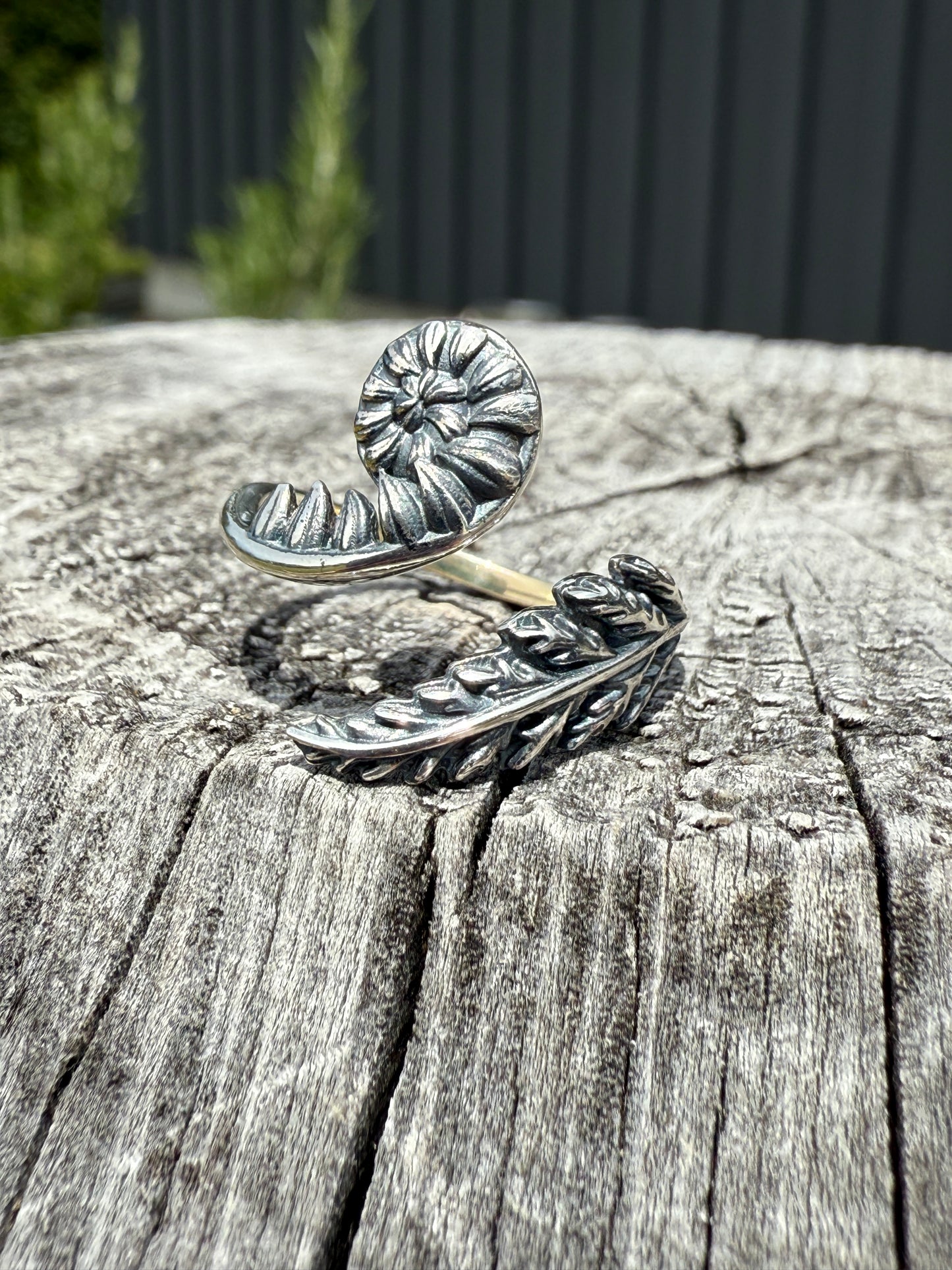 Silver Fern Ring Adjustable