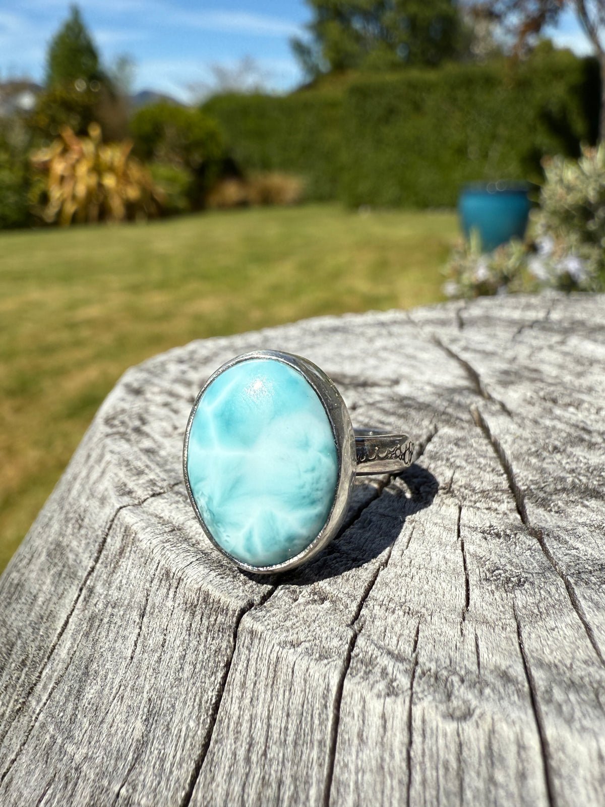 Larimar Ring Size 6.75
