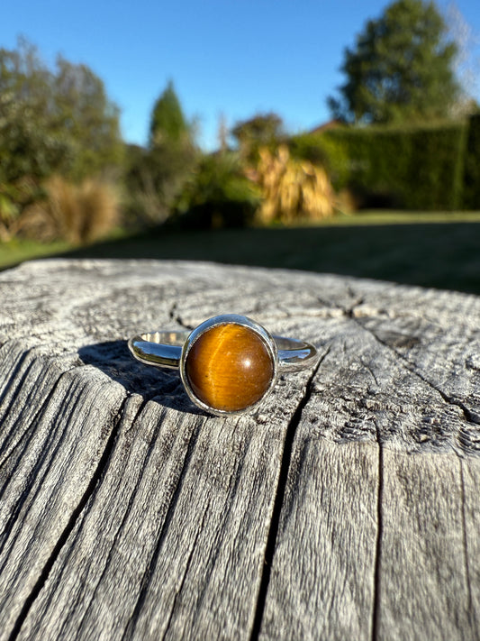 Tigers Eye Ring Size 7