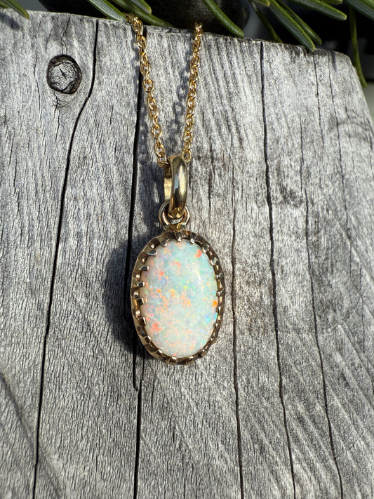 5ct Crystal Opal necklace by JBD NZ