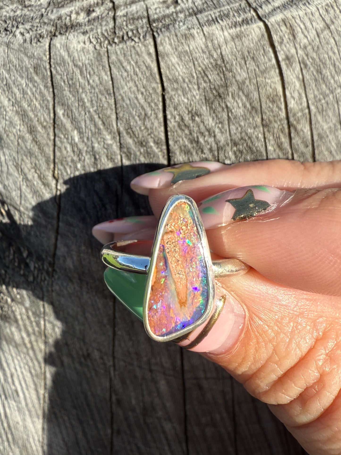 Pipe Opal Ring Size 7
