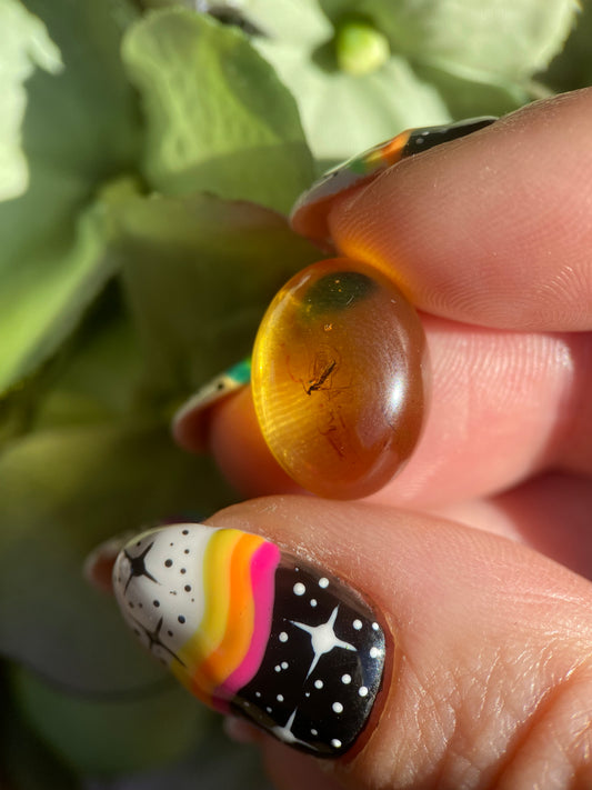 Buggy Amber Medium Oval