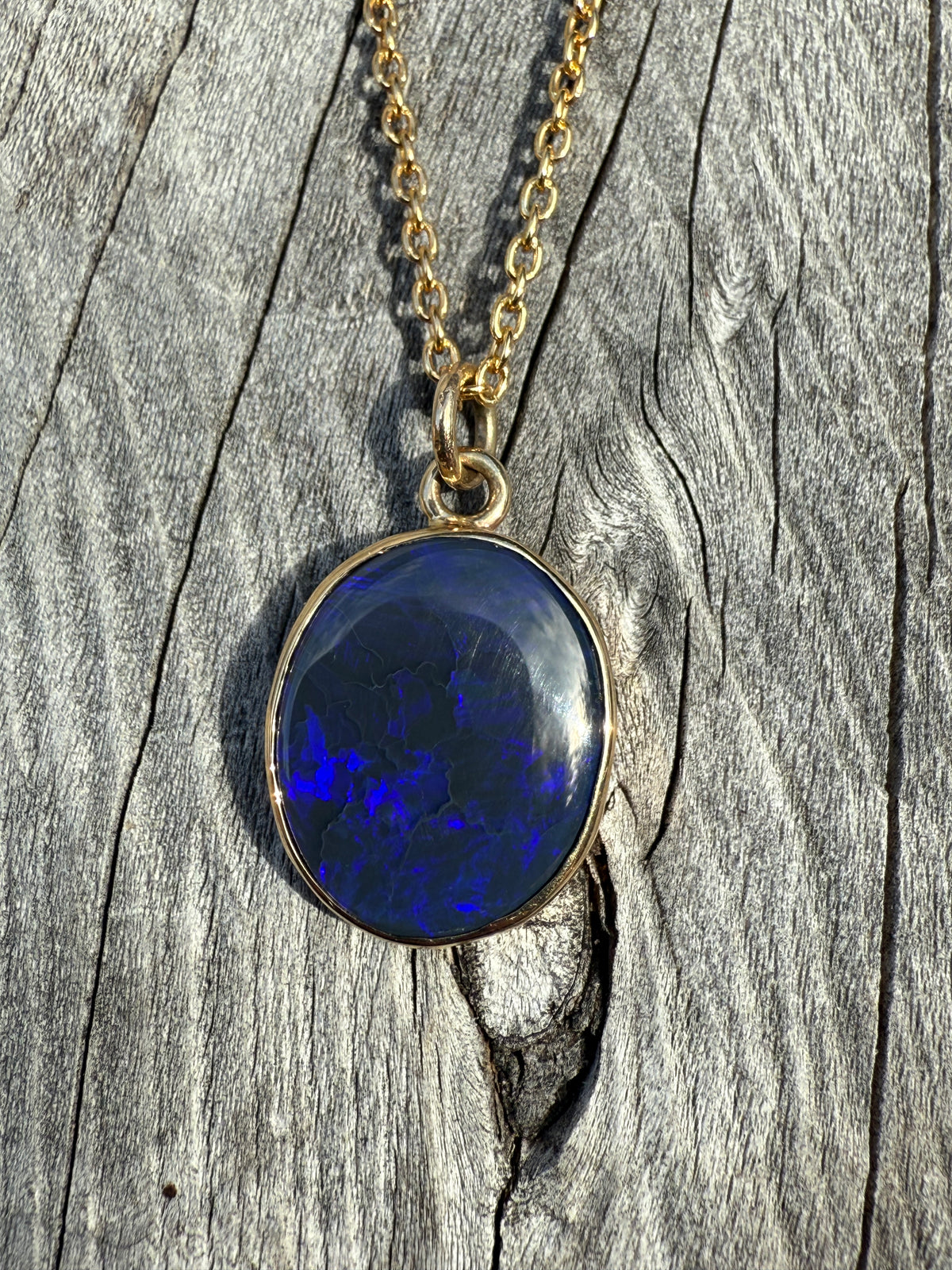 3.41ct Lightning Ridge Opal Pendant by JBD NZ