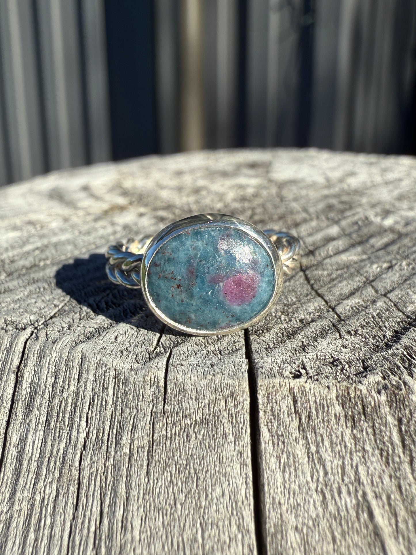Ruby in Kyanite Ring