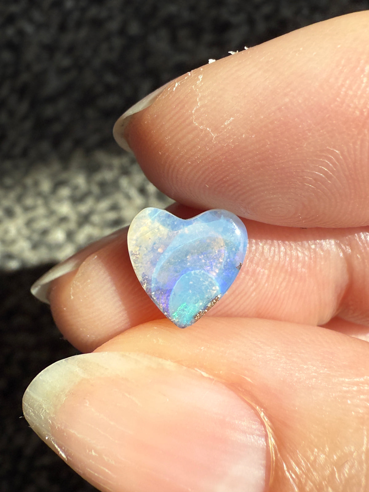 Australian Boulder Opal Heart for Custom
