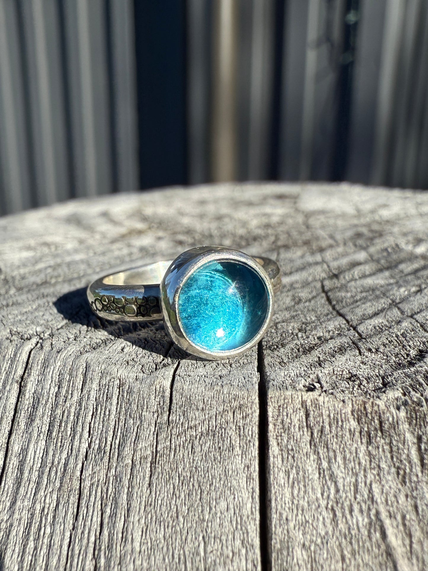 Swiss Blue Topaz Ring