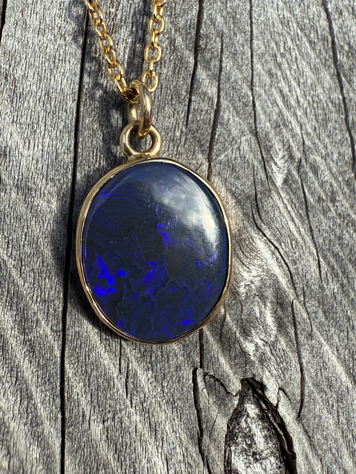 3.41ct Lightning Ridge Opal Pendant by JBD NZ