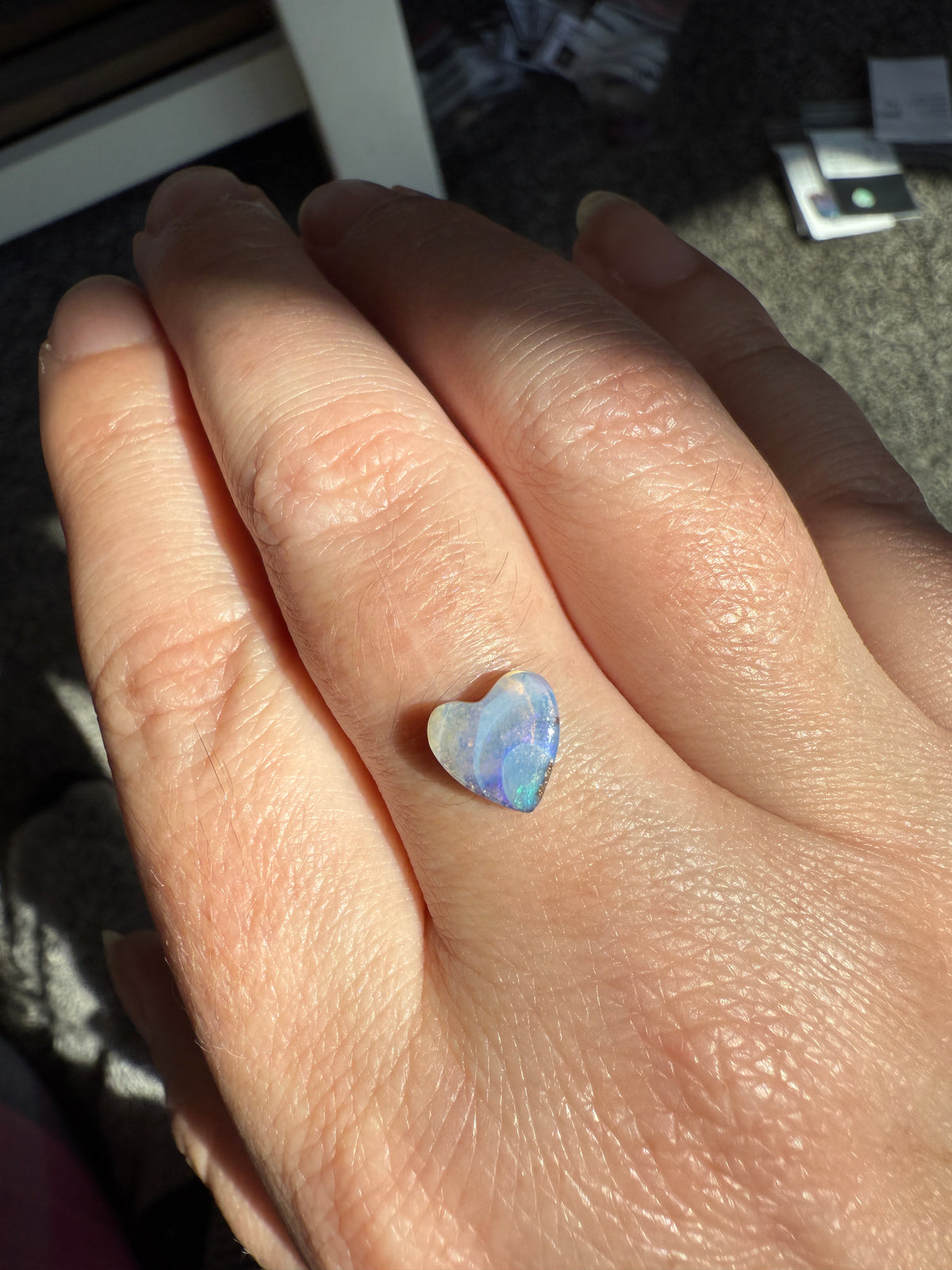 Australian Boulder Opal Heart for Custom