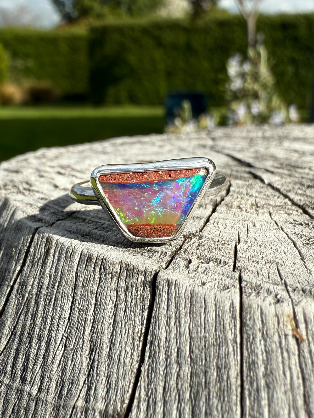 Australian Pipe Opal Ring size 8.75/9