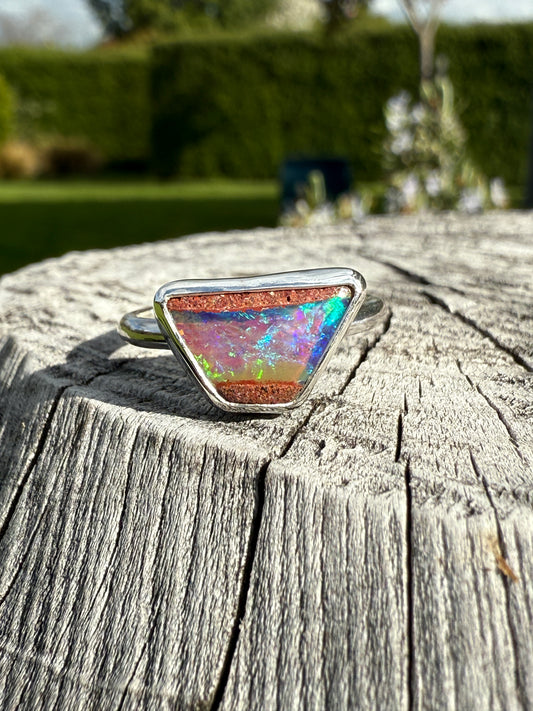 Australian Pipe Opal Ring size 8.75/9