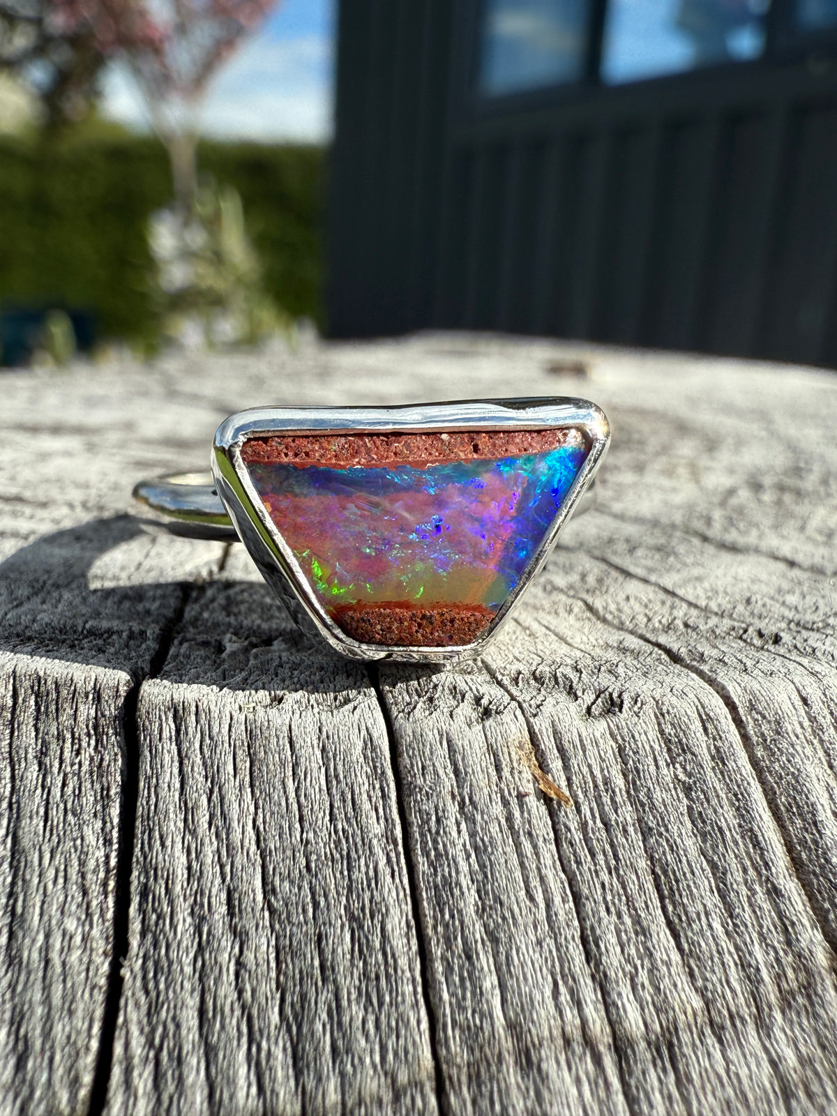 Australian Pipe Opal Ring size 8.75/9