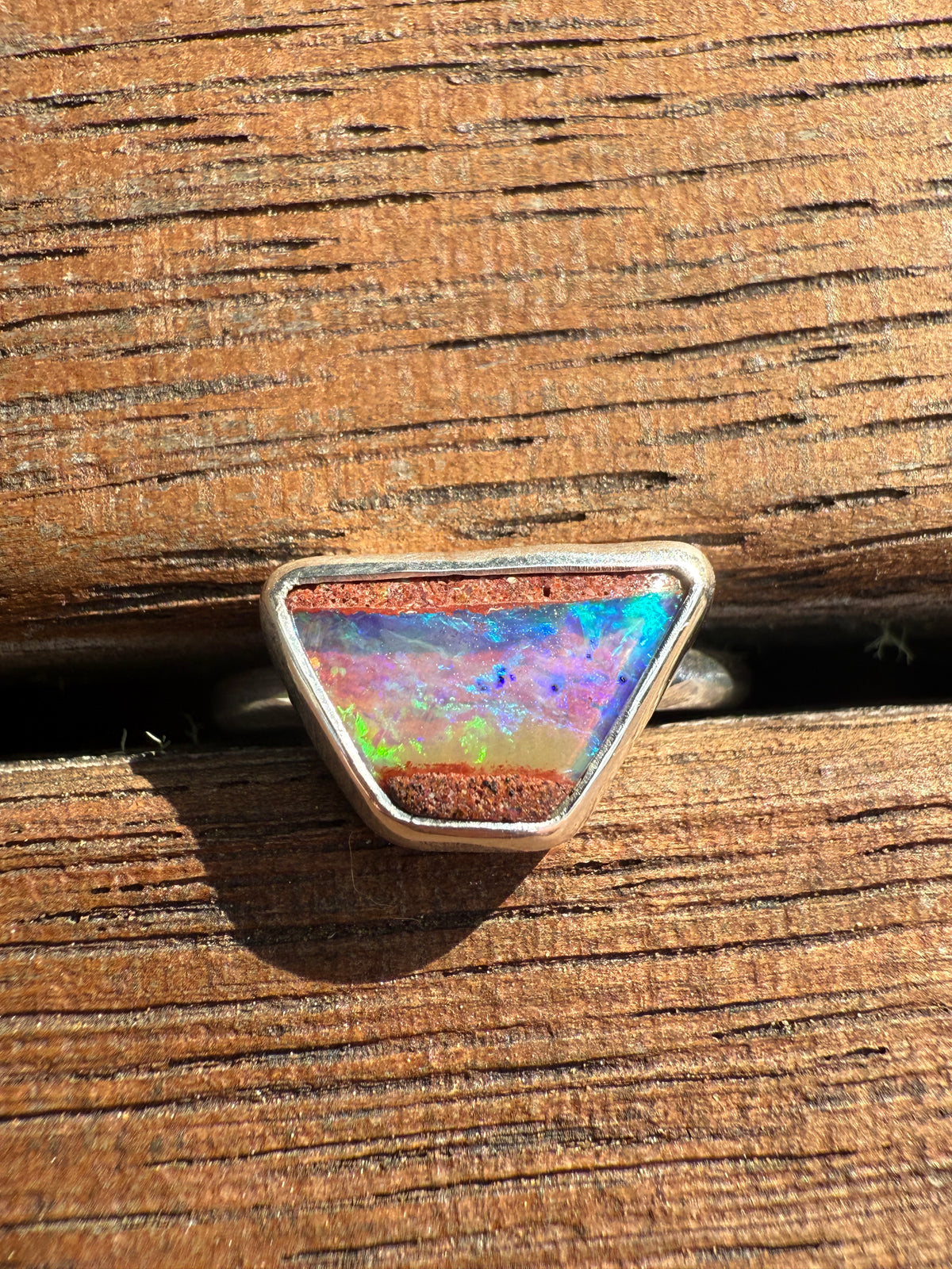 Australian Pipe Opal Ring size 8.75/9